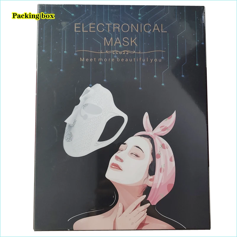 Electric Facial Massage Mask Ems Magnet Pluse Face Beauty Massager Anti Wrinkle Moisturizing Cream Absorption Lifting Skin Spa