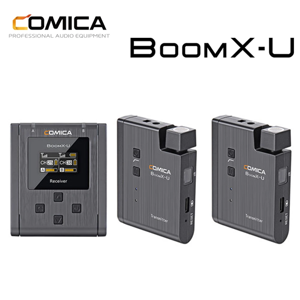 Comica Boom X-u U2 Boomx-u Omnidirectional Wireless Microphone Set 3 ...