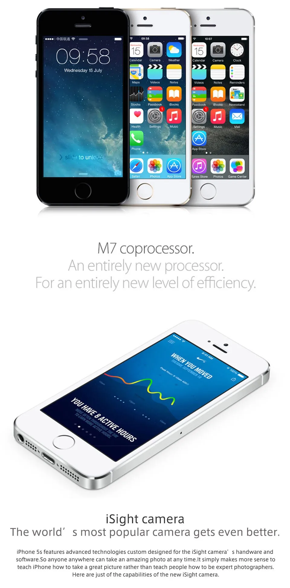 Разблокированный Apple iPhone 5S 4G LTE 4,0 ''16 Гб/32 ГБ/64 ГБ rom WIFI GPS GPRS 8MP IOS Touch ID отпечатков пальцев мобильный телефон