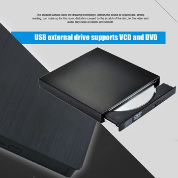 

External DVD CD Drive USB 3.0 Rewriter Portable Slim Writer Burners High Speed Data Transfer for Laptop PC DJA88