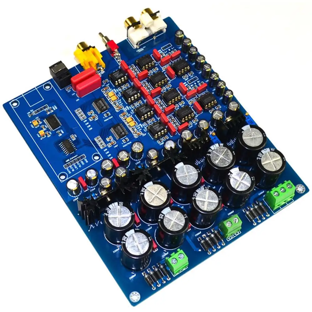 Dual-chip PCM1794 AK4113 JRC5532 NE5534 DAC Decoder supports Optical Fiber Coaxial USB Input