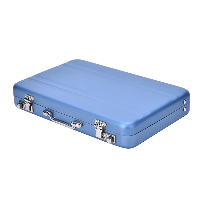 Blue 1 шт. мини-портфель с паролем чехол для банковских карт - Цвет: Blue