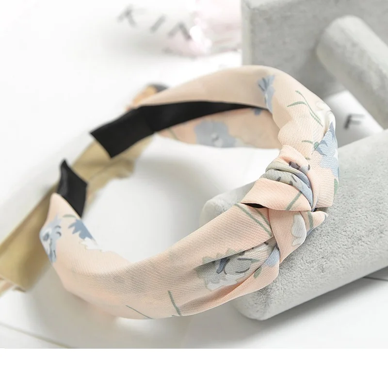 Print Color Knot Headbands for Women Simple Fabric Girls Hairband Women Hair Accessories Hair Band 2021 заколка для волос платье star hair clips