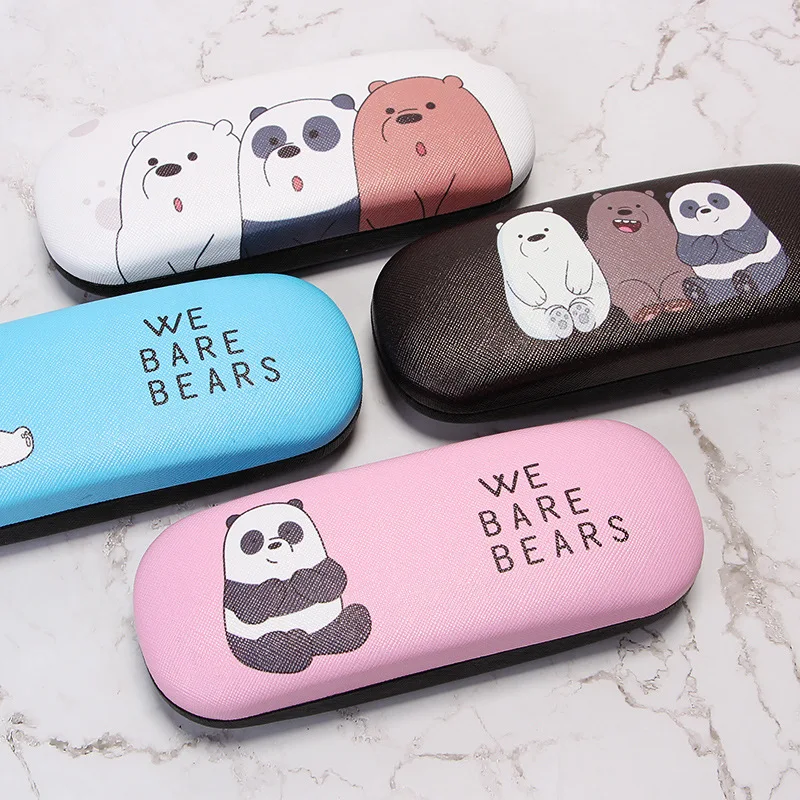 

New Arrival Cute Cartoon Eyeglasses Box for Myopia Boys and Girls Panda Black Bear Polar Bear Fashion Portable Glasses Case