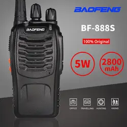 Baofeng BF-888S портативная рация 888 s 5 Вт 16 каналов 400-470 МГц радиопередатчик ультравысоких частот 6 м двухстороннее радио Comunicador для наружных гонок