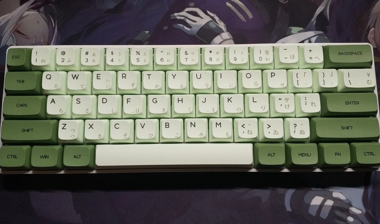 russo japonês coreano 125 chave keycap teclado mecânico-tampa