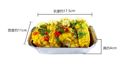 Оловянный поднос барбекю прямоугольная печь weber коврик баркет alimentire jetable с крышкой