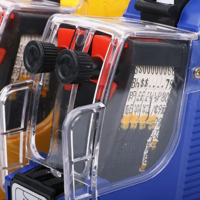 

MX-6600 10 Digits Two-line Labeller Price Tag Gun Label 2 Lines For Retail Store Pricing Tag Display Tool + Ink Roller 72XF