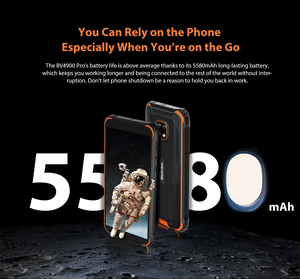 Blackview-teléfono inteligente BV4900 Pro, 4GB + 64GB, 5,7 ", IP68, resistente al agua, Octa Core, Android 10, 5580mAh, NFC, 4G - Imagen 4