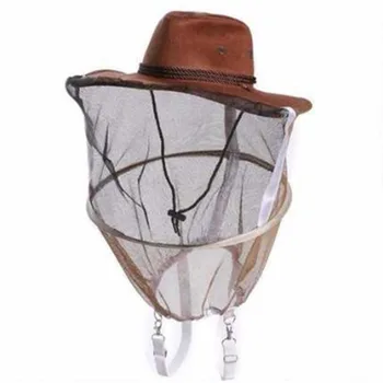 

Practical Hiking Insect Full Face Cover Beekeeping Hat Professional Neck Wrap Net Protector Hunting Cowboy Anti Mosquito Veil
