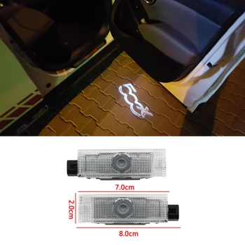 

2pcs for PUNTO 500X 500L OEM Car Led Courtesy Door Logo Projector Light Ghost Shadow logo Lights Door Lamp LED Welcome Light