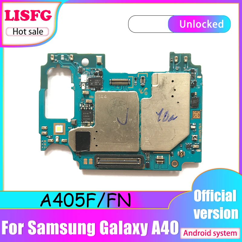 100% Original Unlocked Motherboard Mainboard LogicBoard 64G For Samsung Galaxy A40 A405F/FN/FD/G With Android System | Мобильные