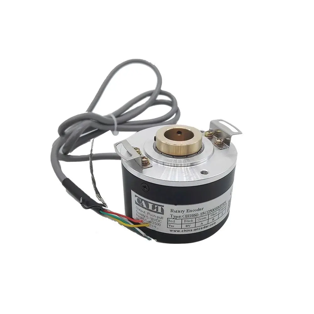 

CALT GHH60-10G--BML5 series 10 mm hollow shaft optical rotary encoder 5V line driver output 500 1000 1024 2000 2500 ppr pulse