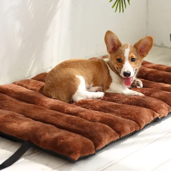 

Winter Dog Bed Mat Thicken Pet Cushion Blanket Warm Puppy Cat Fleece Beds For Small Large Dogs Cats Pad