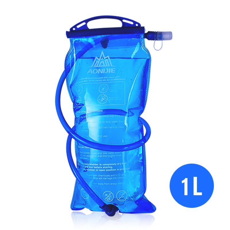 AONIJIE водный Пузырь гидратация пакет сумка для хранения воды резервуар BPA бесплатно 1L 1.5L 2L 3L бег гидратации жилет рюкзак SD12 - Цвет: 1 L