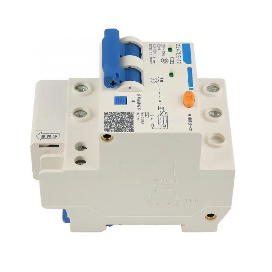 DZ47LE-32 2P+ N C63 RCCB Выключатель остаточного тока 230V 32A 30mA выключатель воздуха