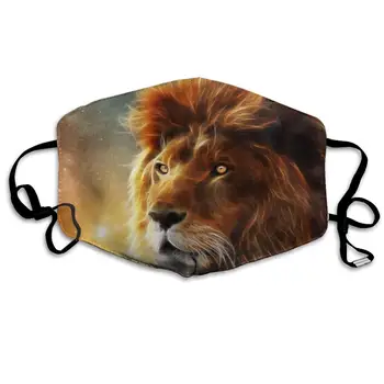

Lion Anti Dust Half Face Mouth Mask, Unisex Cotton Warm Fashion Adjustable Washable Mask