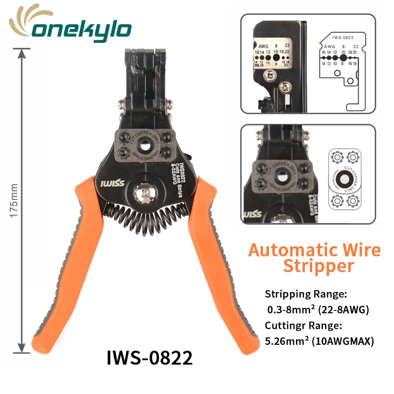 IWS-0822 Multifunction Wire stripper manual stripping pliers multi-function electrician wire cutters IWISS tool plier