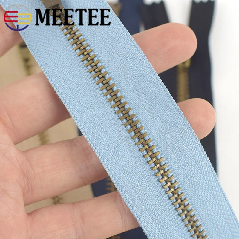 Meetee 10 шт. 10/13/15/18 см 4 # металлические сумки на молнии для брюк карман с