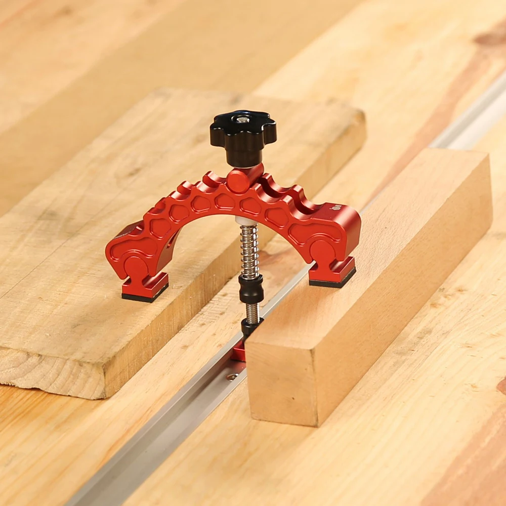 

New Pure Aluminum Alloy Adjustable Press Plate Sliding Chute Holder Woodworking Tools