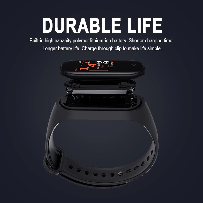 Orunjo M4 умные наручные часы спортивные фитнес часы цветной экран водонепроницаемый монитор кровяного давления мониторинг сердечного ритма