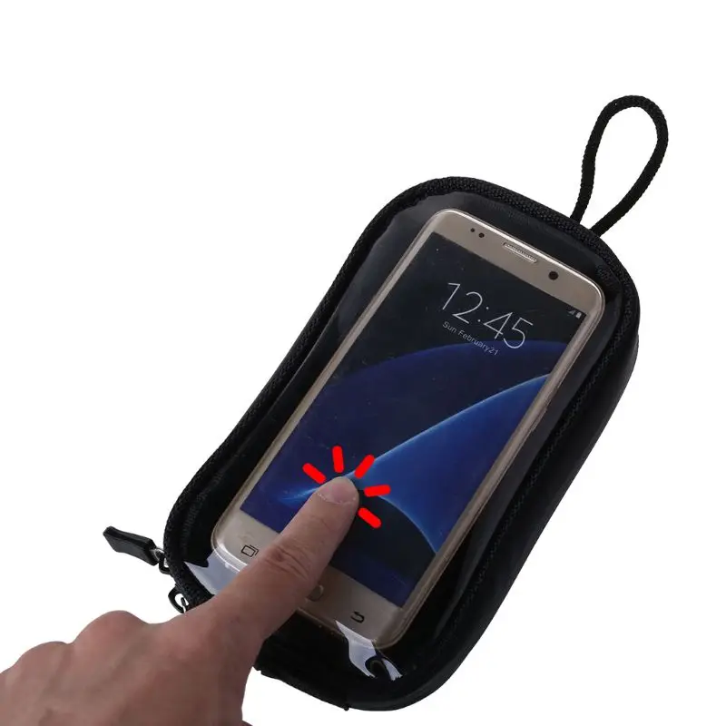 Black Motorcycle Bags Magnetic Gas Tank Clear For Cell Phone Case for motorcycle Holder Mount Universal