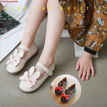

Cute Cartoon Bow Girls Children Leather Single Shoes for Toddlers Kids Princess Shoes Party chaussure enfant garcon