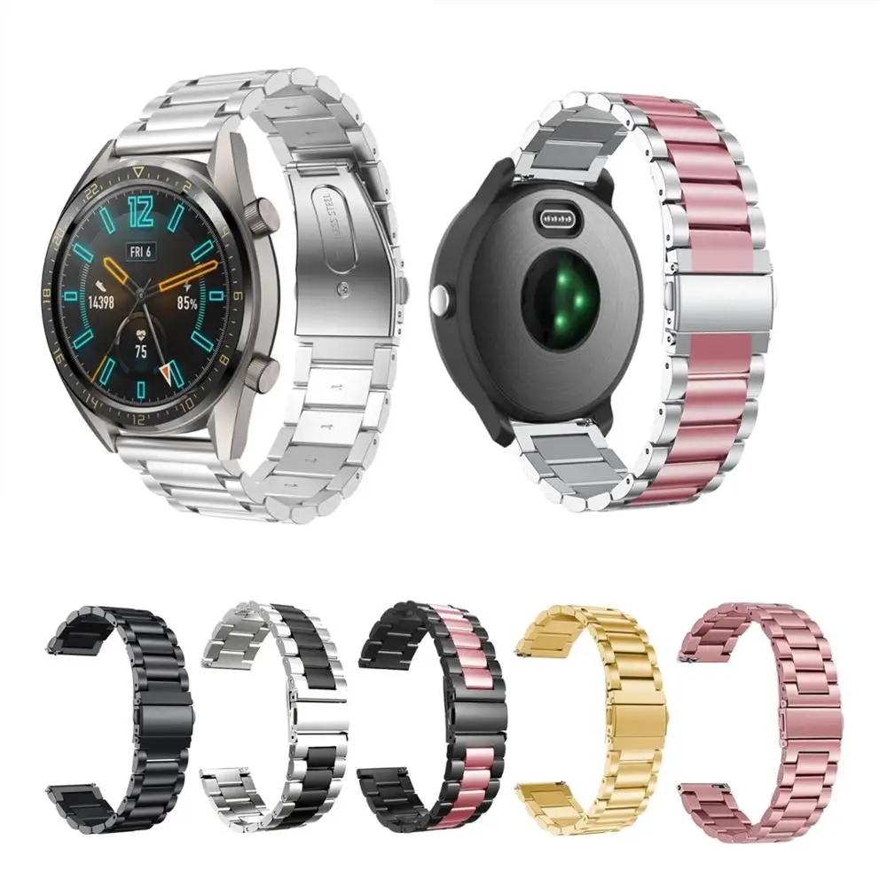 

22mm Watchband For Huawei Watch GT Metal Bracelet For Honor Watch Magic Stainless Steel Wrist Strap Accessories