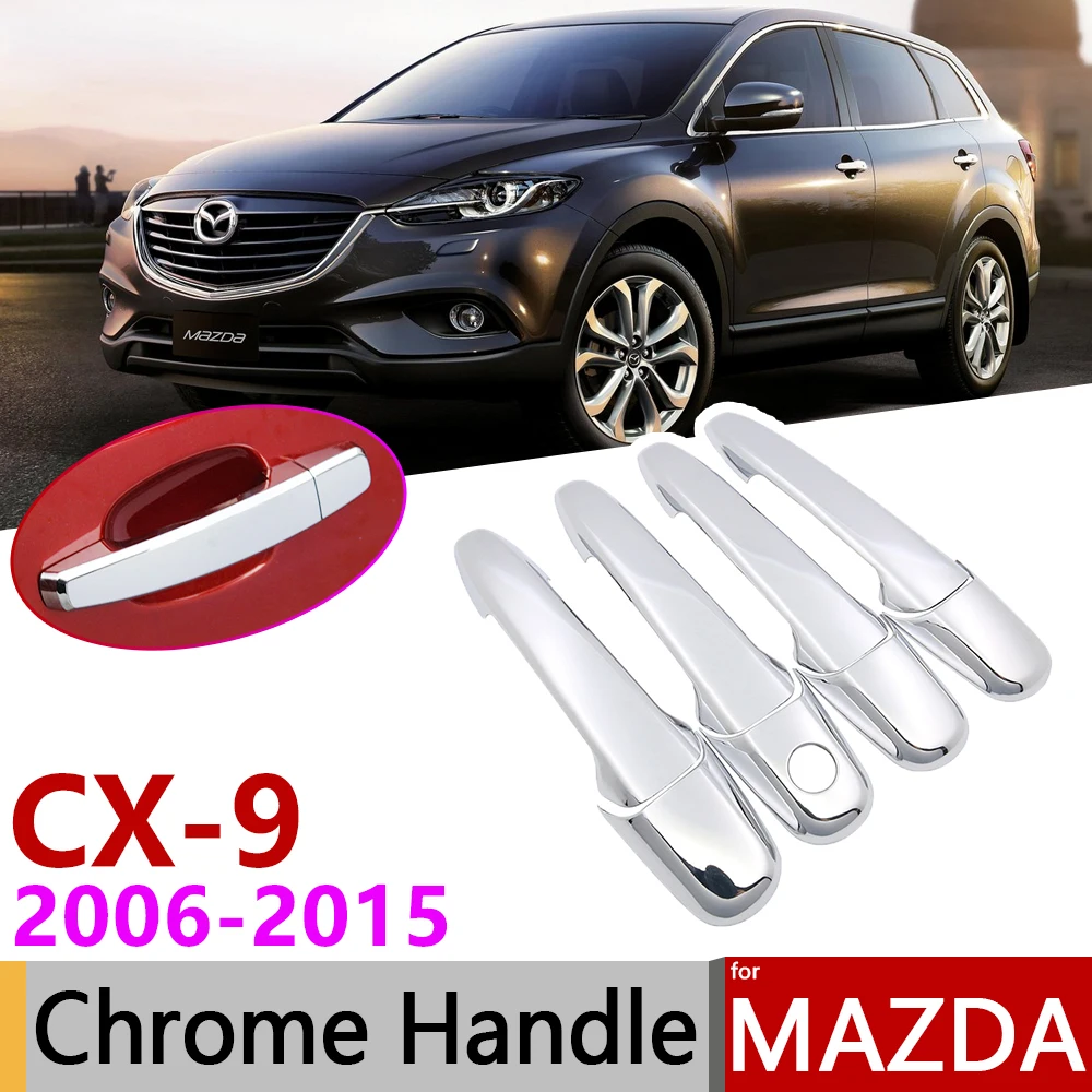 Для Mazda CX 9 CX9 2006 ~ 2015 хромированная крышка дверной ручки автомобильные аксессуары