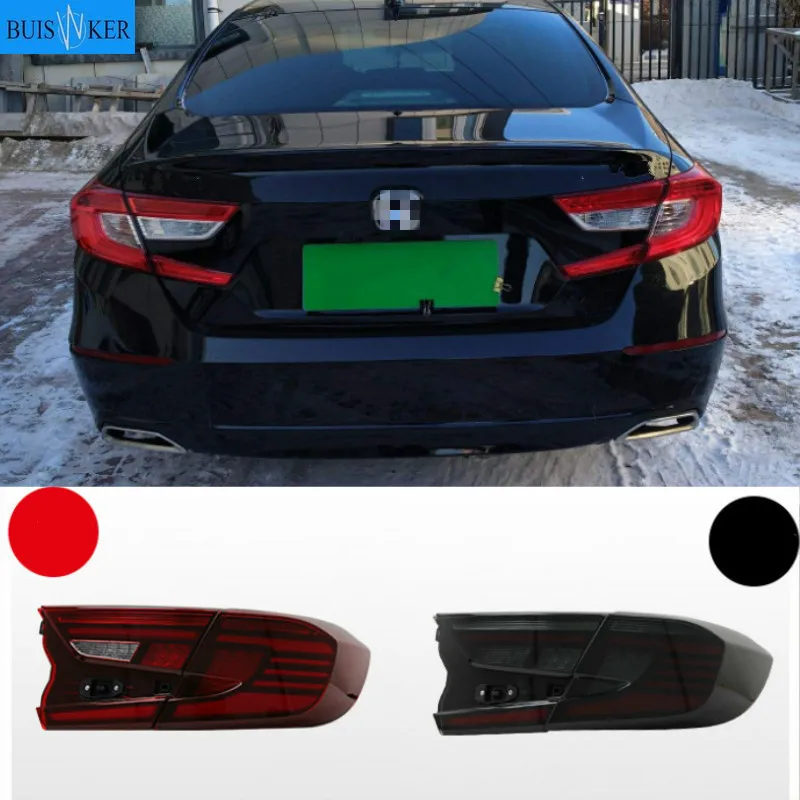 

Автомобильный Стайлинг, светильник для Honda Accord 10 2018 2019, задний фонарь, задний противотуманный фонарь + стоп светильник + задний фонарь + Динамический сигнал поворота