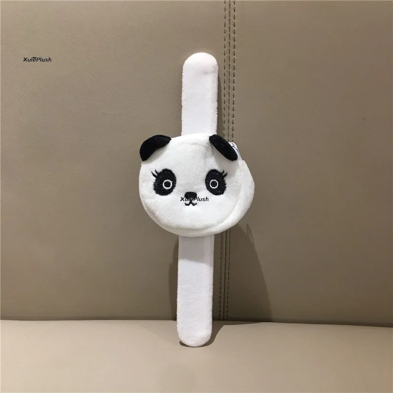 Plush coin purse 7CM Small Hand Belt Plush Purse Panda Plush Coin Bag Pouch