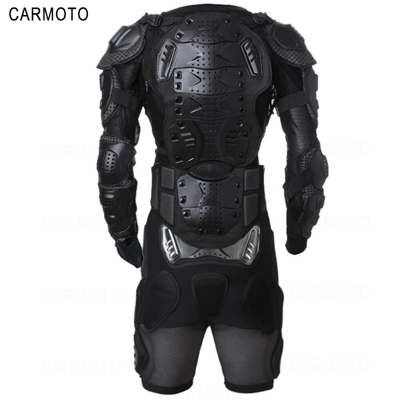 HOTNew Motorcycle Jacket Motocross Racing Motorcycle Body Armor Protective Gear Motorcycle Jacket+Shorts Pants Gears Combination