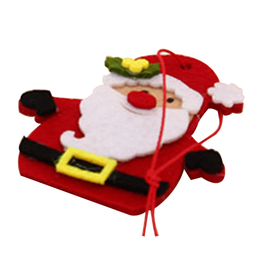 Christmas Old Man 10 шт. модная маленькая дверь многоразовая гостиничная елка подвесная DIY Войлок фестиваль Торговый центр домашняя Подвеска для вечеринок рождественские украшения - Цвет: Christmas Old Man