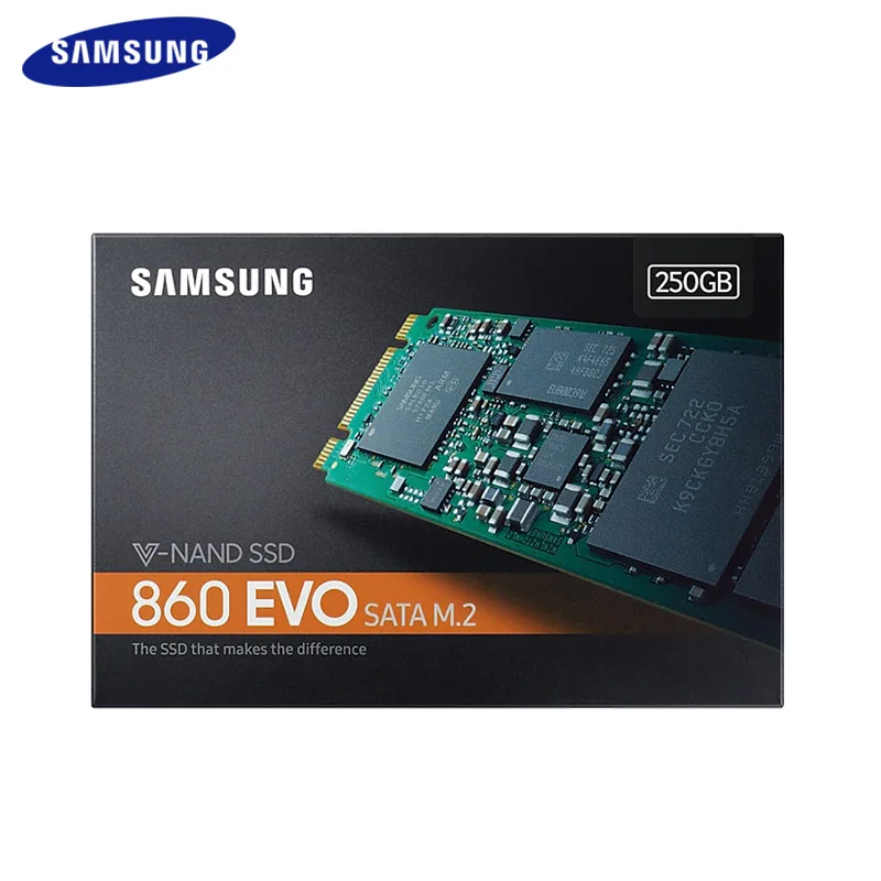 Оригинальный Samsung SSD 860 Evo M.2 2280 250 ГБ 500 1 ТБ Внутренний твердотельный накопитель