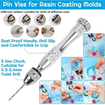 

DIY Letter Silicone Molds Large Alphabet Jewelry Resin Casting Molds and Tools Set Backward Number Moulds Kit 66CY