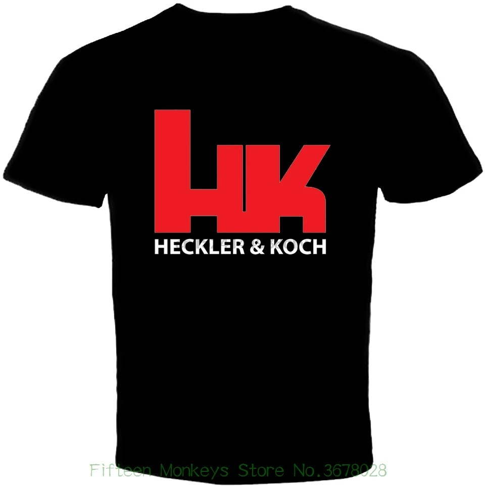 Мужская футболка с коротким рукавом Hk Heckler And Koch Logo 01 Бесплатная доставка