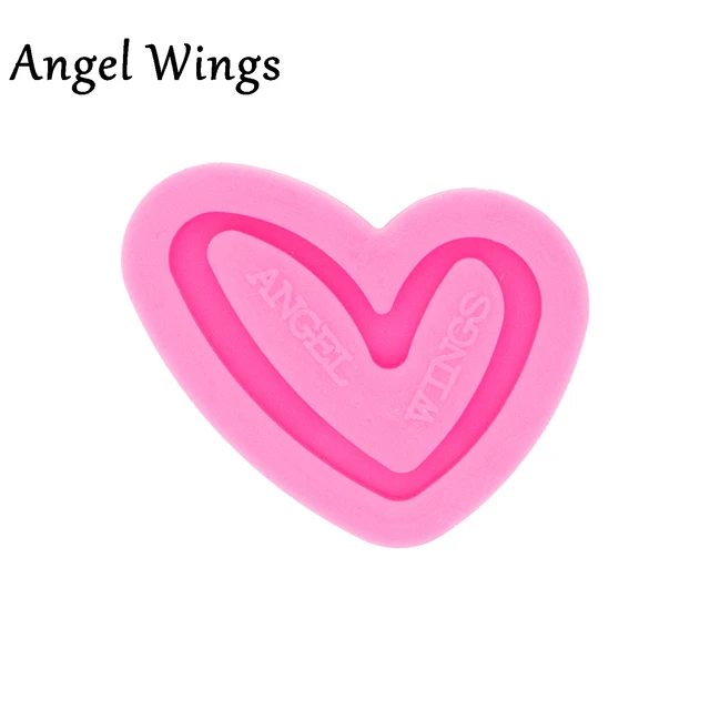 Dy0405 Ferde Szív/Rn Szívjelző/Sztataszkóp Szív -Szilikon Formákkal, Szerelmi Jelvényt Orsó Gyanta Hogy Epoxi Kézművességet Készítsen - Image 5