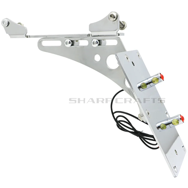 Задний фонарь для мотоцикла с боковым креплением Кронштейн номерного знака