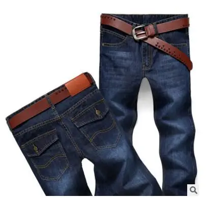 Vogue Tide красивые джинсы мужские s брюки мужские джинсы мужские брюки средняя талия прямые деловые повседневные стильные мужские джинсы размера плюс 22 - Цвет: deep blue