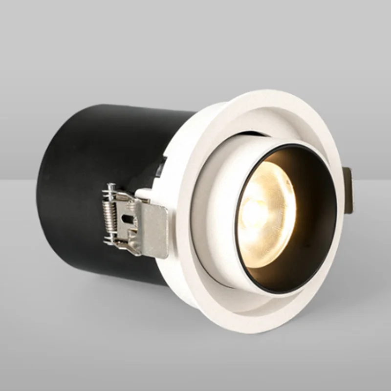 Dimmable Утопленное растягивающееся вращение 360 ° светодиодный светильник 12W18W24W COB светодиодный точечные потолочные светильники AC85~ 265V фоновая лампа для рисования
