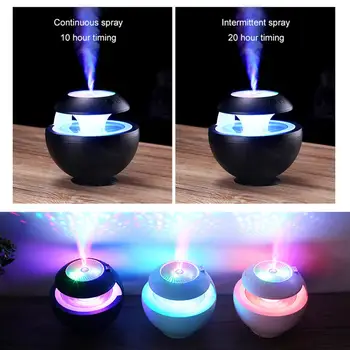 

400ML Ultrasonic Air Humidifier Home Car Aroma Light Shimmer Projection Backlight 6in1 USB LED Humidifier Air Diffuser Purifier