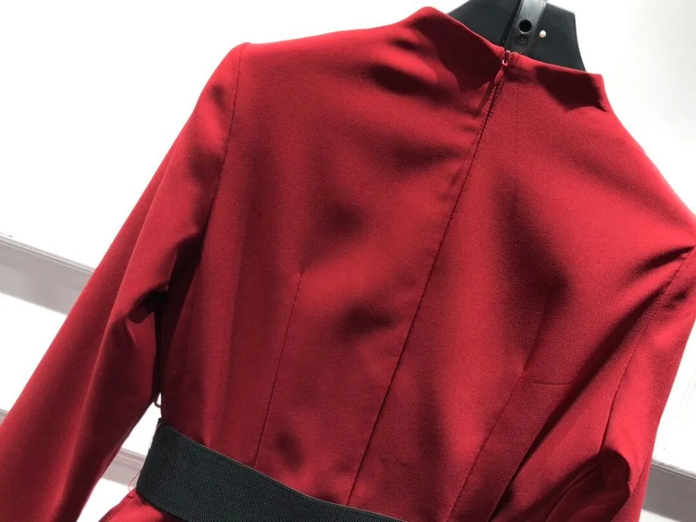 XXL платье Vestidos весна лето вечерние платья миди для женщин v-образный вырез цветочный пояс пэчворк длинный рукав облегающее платье OL