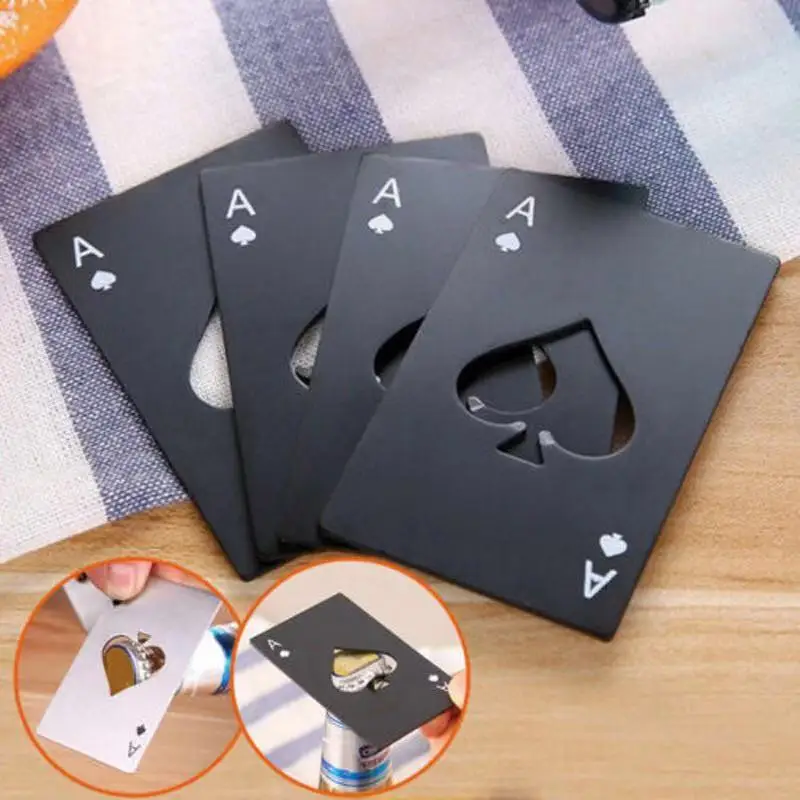 Poker Card Spades открывалка для бутылок пива из нержавеющей стали Персонализированная