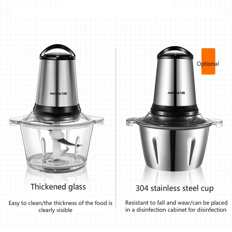 JRM0066 Jiuyang Electric Meat Grinder Household Stainless Grinder Vegetable Blender Cooking Machine Multifunctional Meat Mixer