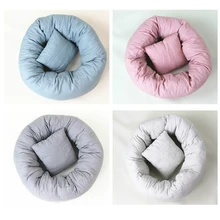 Реквизит для фотосъемки новорожденных хлопок коврик ребенок позирует цикл круглой формы подушки Подушка студия реквизит-аксессуары фотосъемка