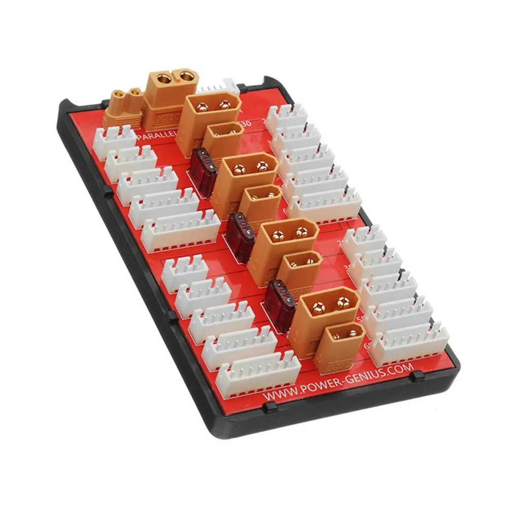 

2-In-1 PG Parallel Charging Board XT30 XT60 Plug Supports 4 Packs 2-8S Lipo Battery For RC Models Spare Part DIY Tools