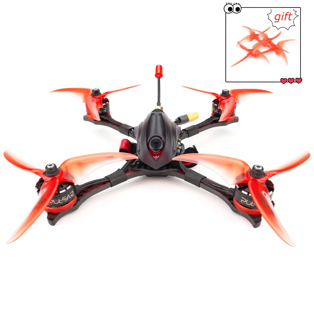 

Official Emax Hawk Pro BNF FPV Drone Kit with 1700kv/2400kv Motor Magnum Controller Fpv Camera for RC Plane with propeller gift