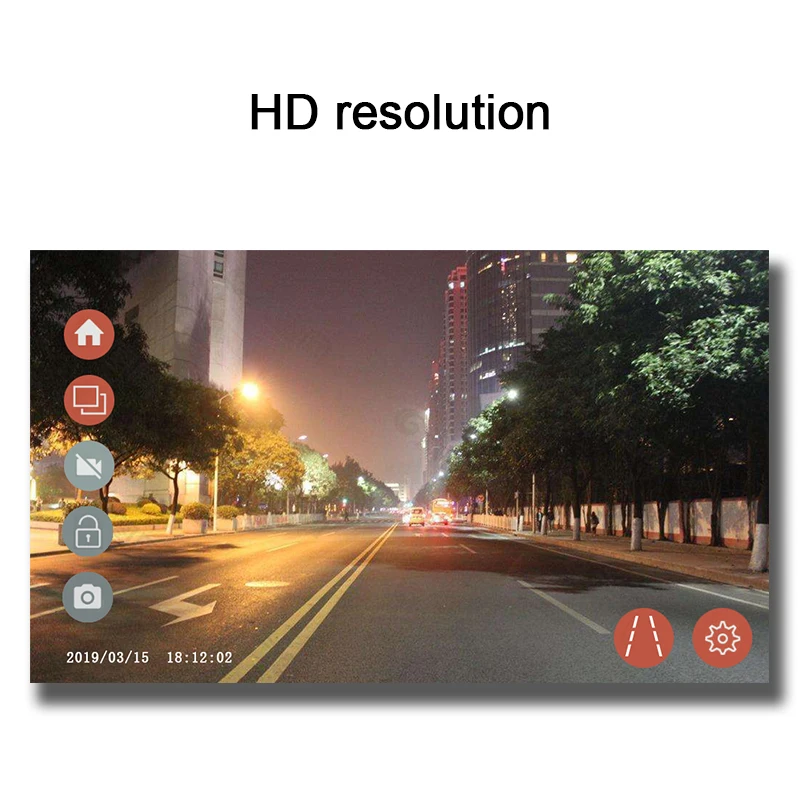 Автомобильный видеорегистратор ADAS HD с ночным видением usb порт циклическая запись