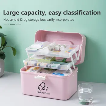 

First Aid Kit Home Large Capacity Box Portable Storage Box Useful Hot Selling