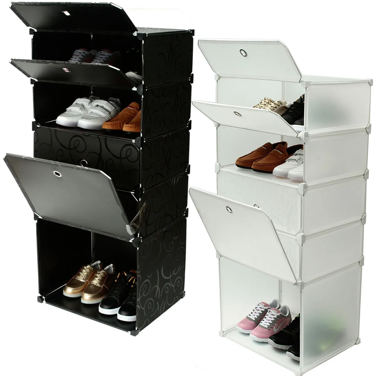 

5 Layer Thickened flip shoes Drawer Case Storage Boxes Thickened Organizer Plastic Metal